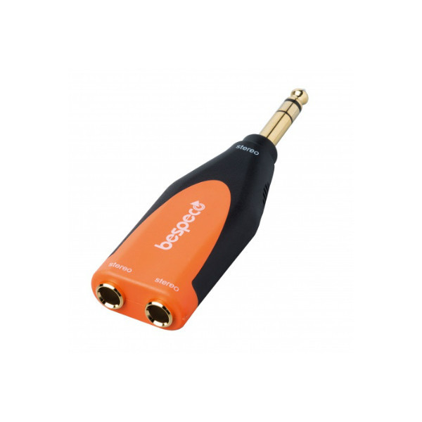 ΑΝΤΑΠΤΟΡ BESPECO SLAD-180 6,3 MM MONO JACK PLUG -> 2 X 6,3 MM STEREO JACK SOCKET