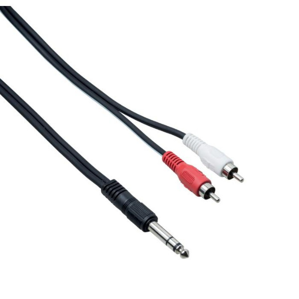 ΑΝΤΑΠΤΟΡ BESPECO ULG-150 ΚΑΛΩΔΙΟ 6,3 STEREO JACK/2xRCA 1,5m