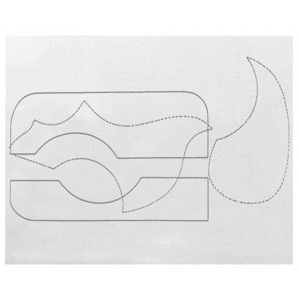 PICKGUARD FIRE & STONE ΔΙΑΦΑΝΟ ΚΙΘΑΡΑΣ 558010