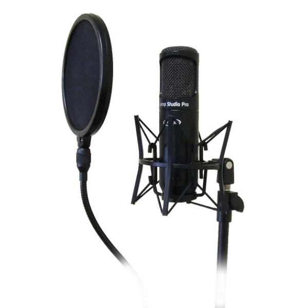 POP FILTER ON STAGE MICROPHONE