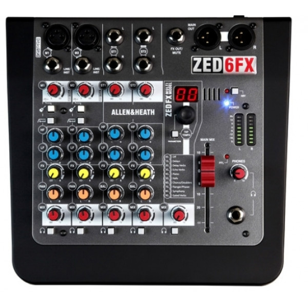 ΚΟΝΣΟΛΑ  ALLEN & HEATH ZED-6FX   6 ΕΙΣΟΔΩΝ