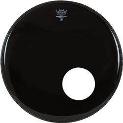 ΔΕΡΜΑ  REMO CM-0821 EBONY (ΜΕ ΤΡΥΠΑ ΑΚΡΗ) 18'' BASS