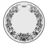 ΔΕΡΜΑ  REMO TT-0814-AX-TO2  AMBASSADOR TATTOO DRAGONROSE GRAPHIC 14''