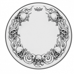ΔΕΡΜΑ REMO TT-0814-AX-TO1 AMBASSADOR TATTOO SKULLS GRAPHIC 14''
