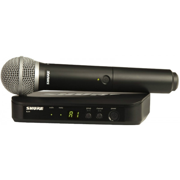 ΑΣΥΡΜΑΤΟ ΣΥΣΤΗΜΑ SHURE  BLX-24E PG-58  ΧΕΙΡΟΣ