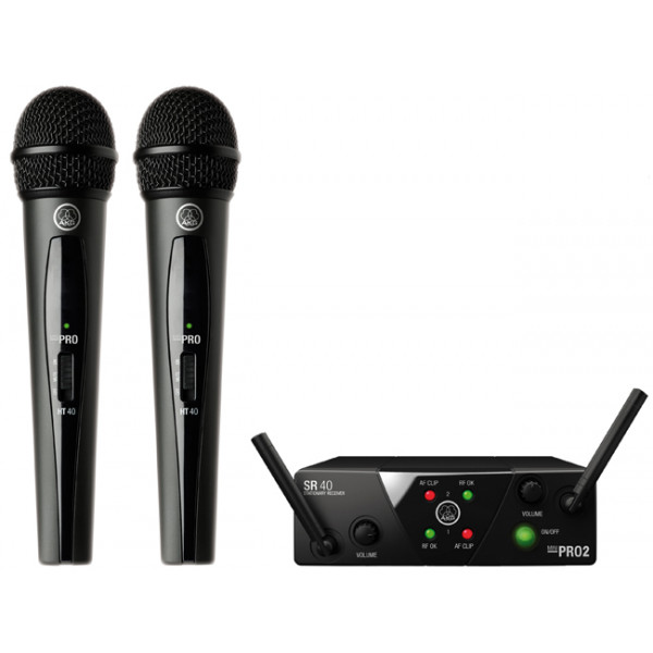 ΑΣΥΡΜΑΤΟ ΣΥΣΤΗΜΑ AKG WMS-40 MINI -2   ΦΩΝΗΣ ΜΕ 2 ΜΙΚΡΟΦΩΝΑ