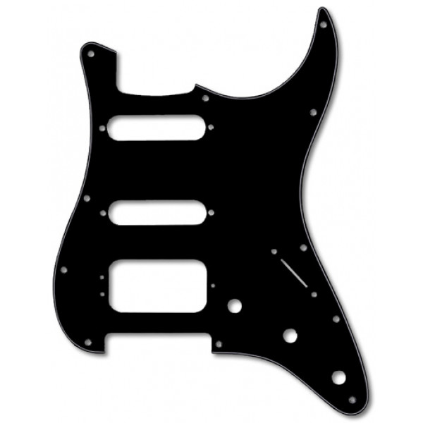 PICKGUARD MUSIC STRAT  HSS BLACK