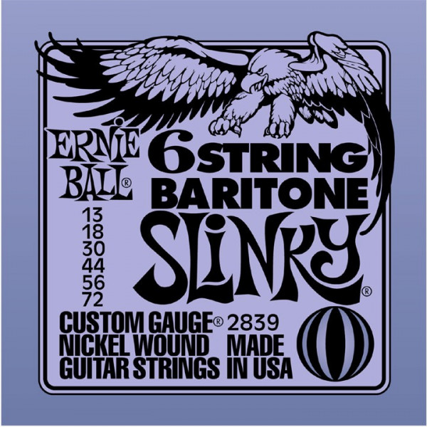 ΧΟΡΔΕΣ ΣΕΤ ΗΛΕΚΤΡΙΚΗΣ  ERNIE BALL 2839 BARITONE  013-72