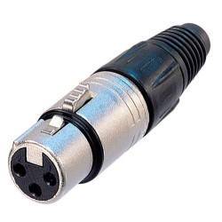 ΒΥΣΜΑ XLR NEUTRIK NC-3FX ΘΗΛΥΚΟ