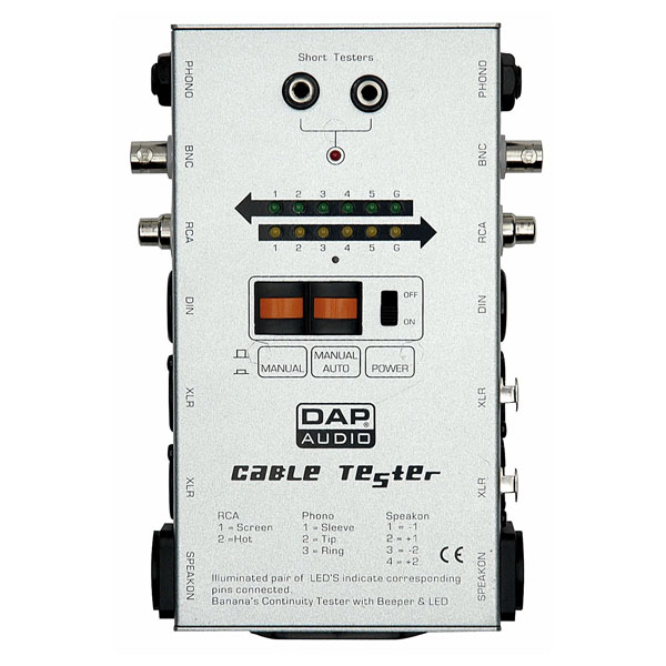 CABLE TESTER DAP AUDIO D1907