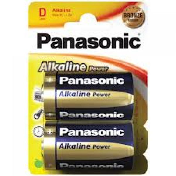 ΜΠΑΤΑΡΙΑ  PANASONIC ΑΛΚΑΛΙΚΗ POWER  D / LR20  ( 2 ΤΕΜ )