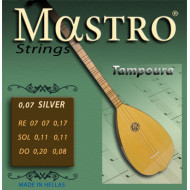 ΧΟΡΔΕΣ ΣΕΤ 6  ΤΑΜΠΟΥΡΑ   MASTRO   SILVER 008