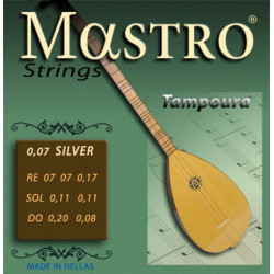 ΧΟΡΔΕΣ ΣΕΤ 6  ΤΑΜΠΟΥΡΑ   MASTRO   SILVER 008