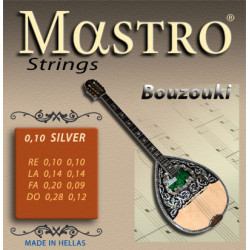 ΧΟΡΔΕΣ ΣΕΤ 8 ΜΠΟΥΖΟΥΚΙΟΥ  MASTRO   SILVER 010