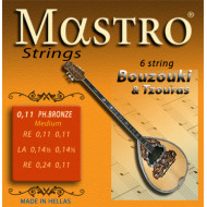 ΧΟΡΔΕΣ ΣΕΤ 6 ΜΠΟΥΖΟΥΚΙΟΥ - ΤΖΟΥΡΑ  MASTRO   Phoshor Bronze 011